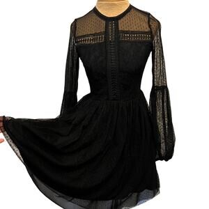 Disney Snow White Seven dwarfs black lace midi dress whimsey goth Emo witchy